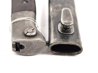 Seitengewehr M84/98 für K98 der Wehrmach, getragenes Stück