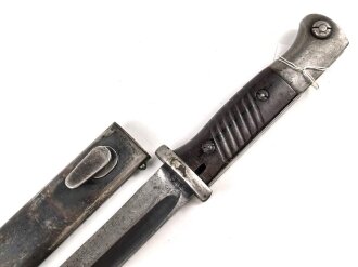 Seitengewehr M84/98 für K98 der Wehrmach, getragenes Stück