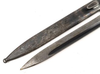 Seitengewehr M84/98 für K98 der Wehrmach, getragenes Stück