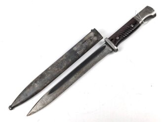 Seitengewehr M84/98 für K98 der Wehrmach, getragenes Stück