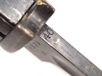 Seitengewehr M84/98 für K98 der Wehrmach, getragenes Stück