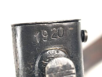 Seitengewehr M84/98 für K98 der Wehrmach, getragenes Stück