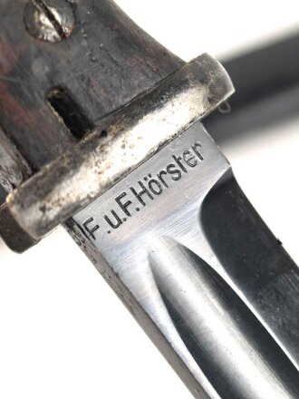 Seitengewehr M84/98 für K98 der Wehrmach, getragenes Stück