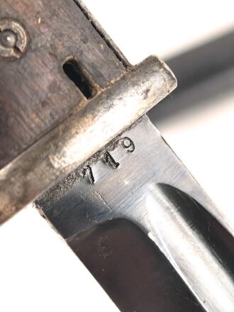 Seitengewehr M84/98 für K98 der Wehrmach, getragenes Stück