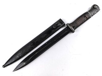 Seitengewehr M84/98 für K98 der Wehrmach, getragenes Stück