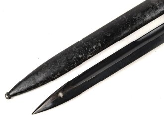 Seitengewehr M84/98 für K98 der Wehrmach, getragenes Stück