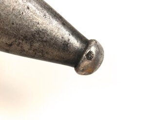 Kriegsmarine, Seitengewehr M84/98 für K98 der Wehrmach, getragenes Stück, die Scheide mit " Nordsee stempelung"