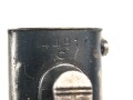 Kriegsmarine, Seitengewehr M84/98 für K98 der Wehrmach, getragenes Stück, die Scheide mit " Nordsee stempelung"
