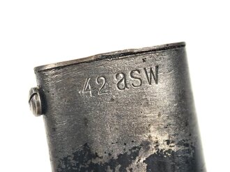 Seitengewehr M84/98 für K98 der Wehrmach, getragenes Stück