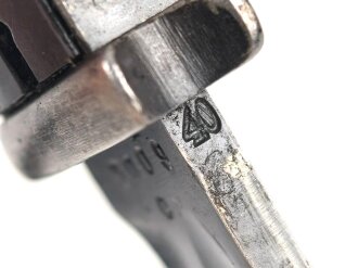 Seitengewehr M84/98 für K98 der Wehrmach, getragenes Stück