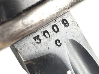 Seitengewehr M84/98 für K98 der Wehrmach, getragenes Stück