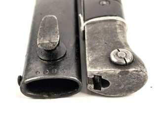 Seitengewehr M84/98 für K98 der Wehrmach, getragenes Stück