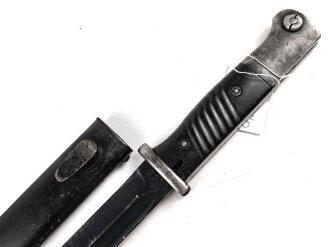 Seitengewehr M84/98 für K98 der Wehrmach, getragenes Stück