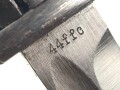 Seitengewehr M84/98 für K98 der Wehrmach, getragenes Stück, 44ffc, Scheide nicht zugehörig