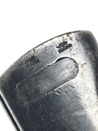 Seitengewehr M84/98 für K98 der Wehrmach, getragenes Stück, die Scheide überlackiert