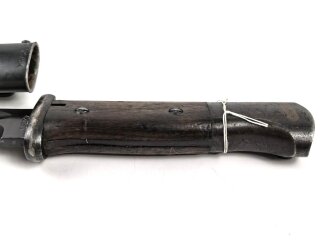 Seitengewehr M84/98 für K98 der Wehrmach, getragenes Stück