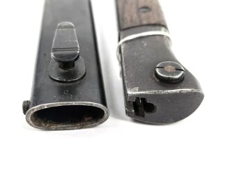 Seitengewehr M84/98 für K98 der Wehrmach, getragenes Stück