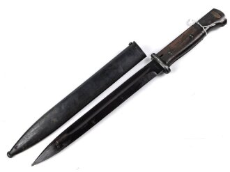 Seitengewehr M84/98 für K98 der Wehrmach, getragenes Stück