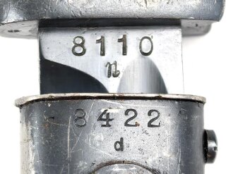 Seitengewehr M84/98 für K98 der Wehrmach, getragenes Stück