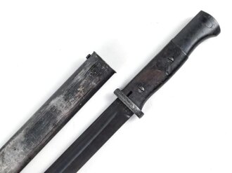 Seitengewehr M84/98 für K98 der Wehrmach, getragenes Stück