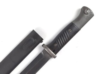 Seitengewehr M84/98 für K98 der Wehrmach, getragenes Stück