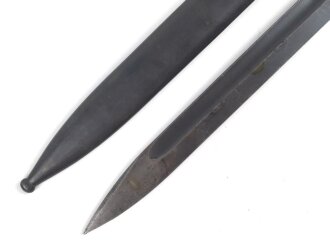 Seitengewehr M84/98 für K98 der Wehrmach, getragenes Stück