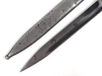 Seitengewehr M84/98 für K98 der Wehrmach, getragenes Stück