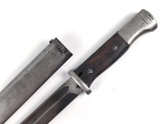 Seitengewehr M84/98 für K98 der Wehrmach, getragenes Stück