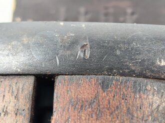 Seitengewehr M84/98 für K98 der Wehrmach, getragenes Stück, die Scheide überlackiert