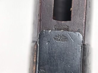Seitengewehr M84/98 für K98 der Wehrmach, getragenes Stück, die Scheide überlackiert
