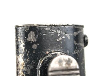 Seitengewehr M84/98 für K98 der Wehrmach, getragenes Stück, die Scheide überlackiert