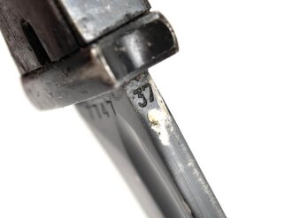 Seitengewehr M84/98 für K98 der Wehrmach, getragenes Stück