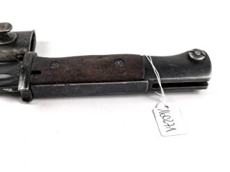 Seitengewehr M84/98 für K98 der Wehrmach, getragenes Stück