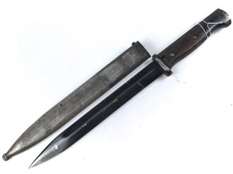 Seitengewehr M84/98 für K98 der Wehrmach, getragenes Stück