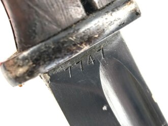 Seitengewehr M84/98 für K98 der Wehrmacht, getragenes Stück