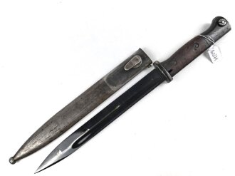 Seitengewehr M84/98 für K98 der Wehrmacht, getragenes Stück