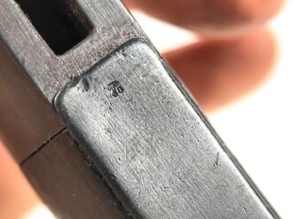 Seitengewehr M84/98 für K98 der Wehrmach, getragenes Stück, die Scheide überlackiert