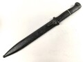 Seitengewehr M84/98 für K98 der Wehrmach, getragenes Stück, die Scheide überlackiert