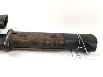 Seitengewehr M84/98 für K98 der Wehrmach, getragenes Stück