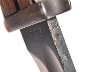 Seitengewehr M84/98 für K98 der Wehrmach, getragenes Stück