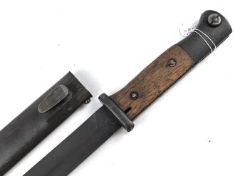 Seitengewehr M84/98 für K98 der Wehrmach, getragenes Stück