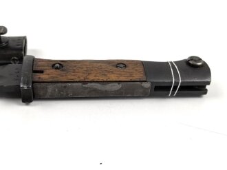 Seitengewehr M84/98 für K98 der Wehrmach, getragenes Stück