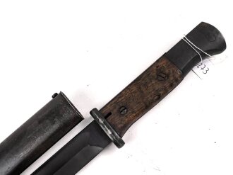 Seitengewehr M84/98 für K98 der Wehrmach, getragenes Stück