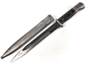 Seitengewehr M84/98 für K98 der Wehrmach, getragenes Stück