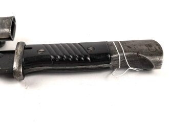 Seitengewehr M84/98 für K98 der Wehrmach, getragenes Stück