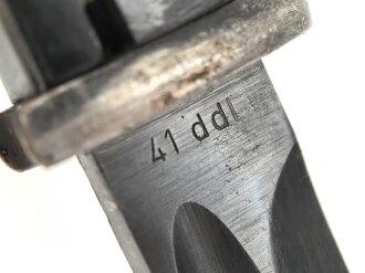 Seitengewehr M84/98 für K98 der Wehrmach, getragenes Stück