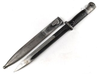 Seitengewehr M84/98 für K98 der Wehrmach, getragenes Stück