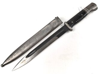 Seitengewehr M84/98 für K98 der Wehrmach, getragenes Stück