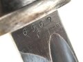 Seitengewehr M84/98 für K98 der Wehrmach, getragenes Stück