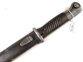 Seitengewehr M84/98 für K98 der Wehrmach, getragenes Stück